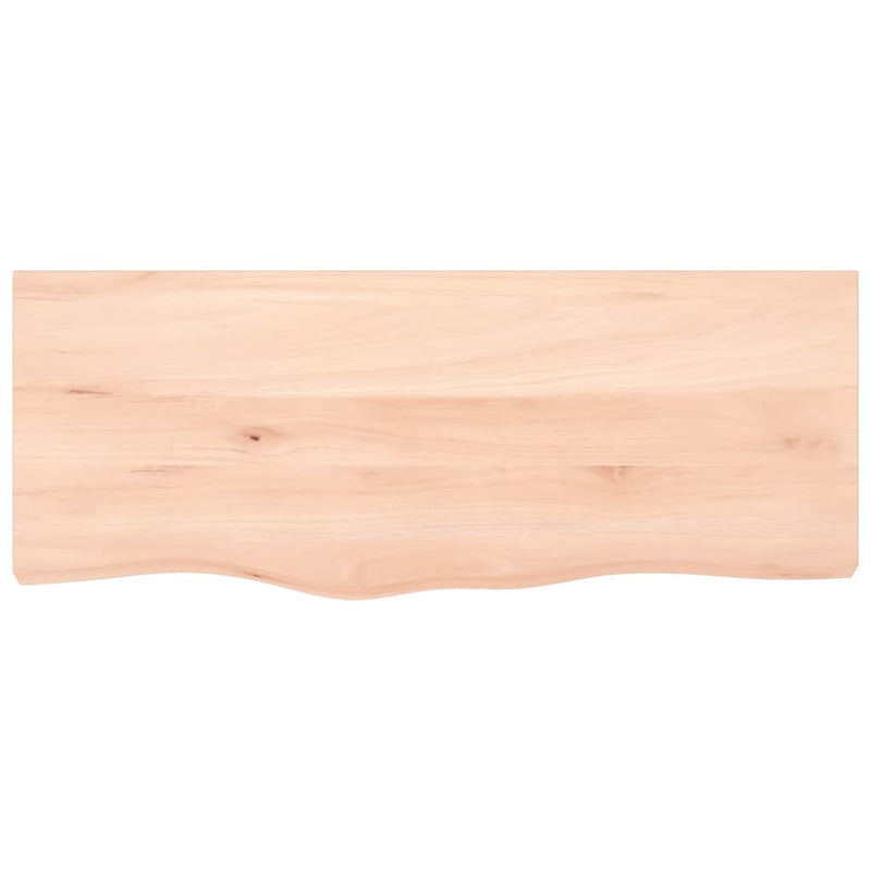 Load image into Gallery viewer, Vidaxl wastafelblad 100x40x(2-6) cm onbehandeld massief hout
