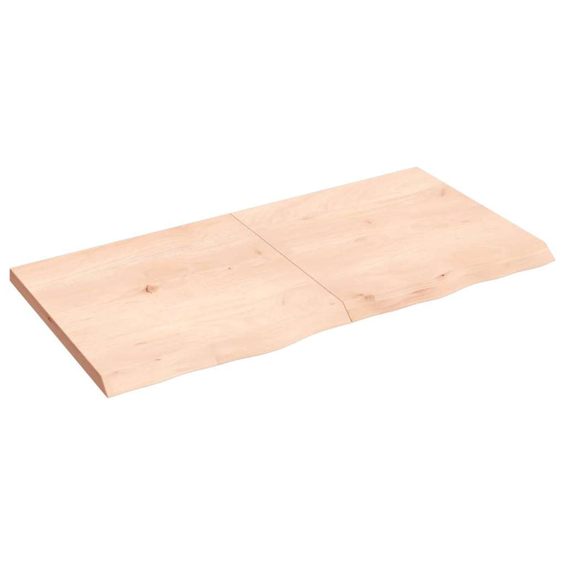 Load image into Gallery viewer, Vidaxl wastafelblad 120x60x(2-4) cm onbehandeld massief hout
