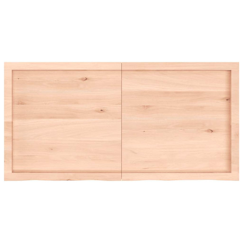 Load image into Gallery viewer, Vidaxl wastafelblad 120x60x(2-6) cm onbehandeld massief hout
