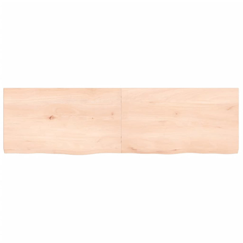 Load image into Gallery viewer, Vidaxl wastafelblad 140x40x(2-4) cm onbehandeld massief hout
