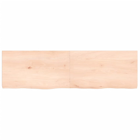 Vidaxl wastafelblad 140x40x(2-4) cm onbehandeld massief hout