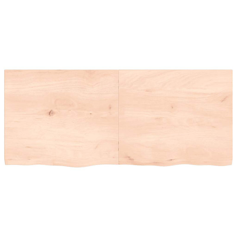 Load image into Gallery viewer, Vidaxl wastafelblad 140x60x(2-4) cm onbehandeld massief hout
