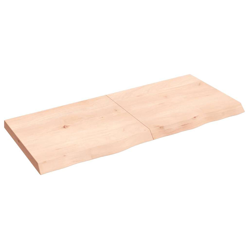 Load image into Gallery viewer, Vidaxl wastafelblad 140x60x(2-6) cm onbehandeld massief hout
