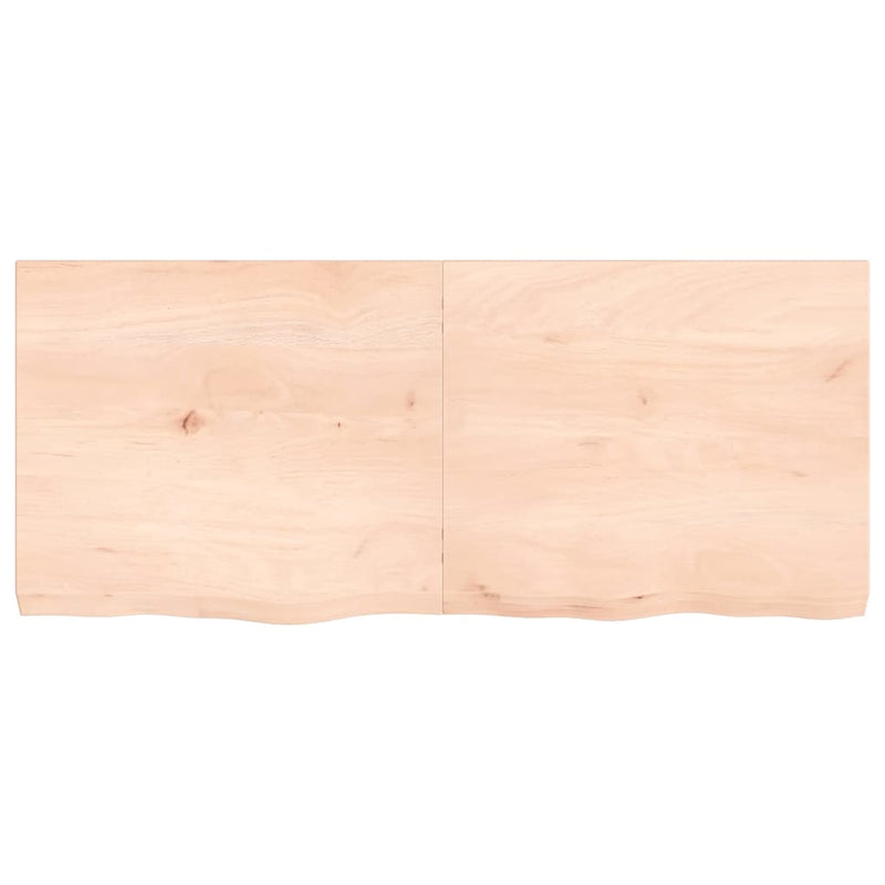 Load image into Gallery viewer, Vidaxl wastafelblad 140x60x(2-6) cm onbehandeld massief hout
