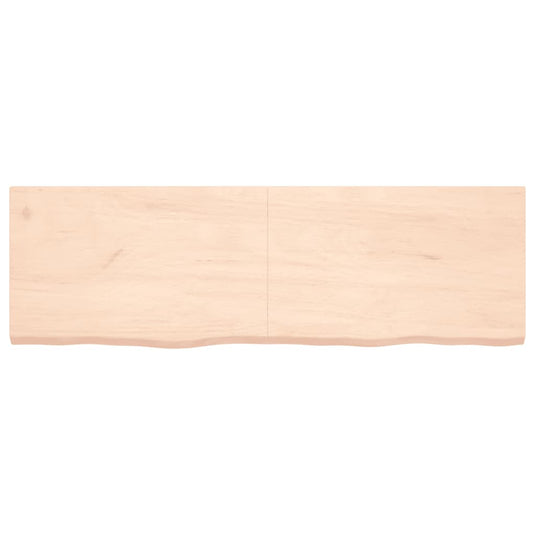 Vidaxl wastafelblad 160x50x(2-4) cm onbehandeld massief hout