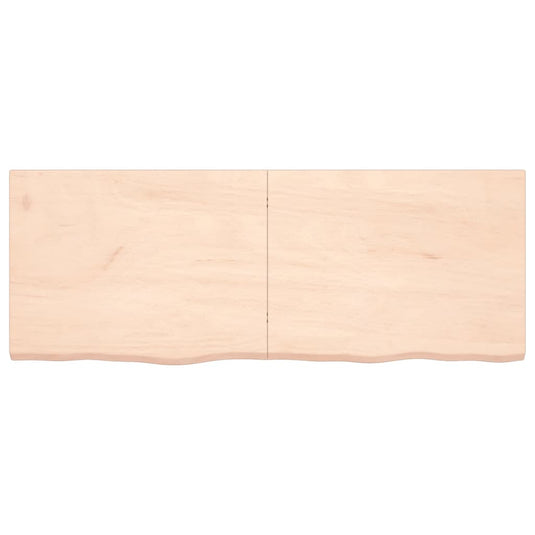 VidaXL Wastafelblad 160x60x(2-4) cm onbehandeld massief hout