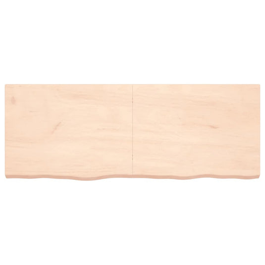 Vidaxl wastafelblad 160x60x(2-6) cm onbehandeld massief hout