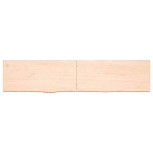 Vidaxl wastafelblad 180x40x(2-6) cm onbehandeld massief hout