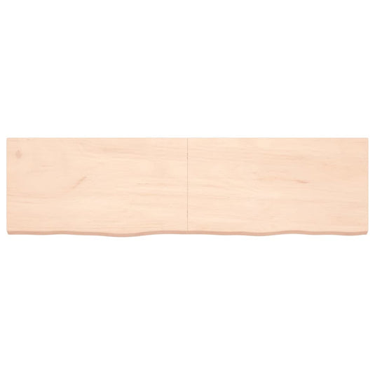 Vidaxl wastafelblad 180x50x(2-6) cm onbehandeld massief hout