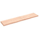 VidaXL Wastafelblad 200x40x(2-6) cm onbehandeld massief hout