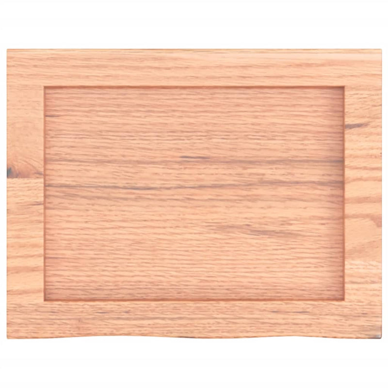Load image into Gallery viewer, Vidaxl wastafelblad 40x30x(2-4) cm behandeld massief hout lichtbruin
