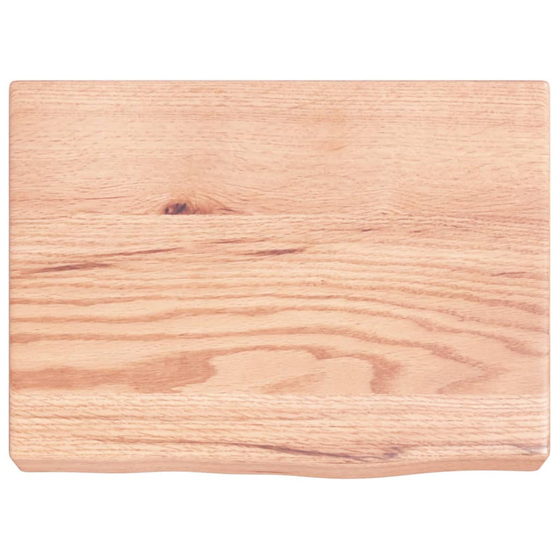 Load image into Gallery viewer, Vidaxl wastafelblad 40x30x(2-6) cm behandeld massief hout lichtbruin
