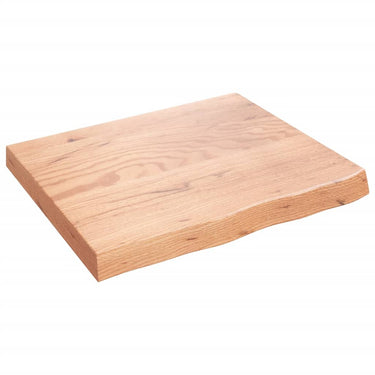 Vidaxl wastafelblad 60x50x(2-6) cm behandeld massief hout lichtbruin