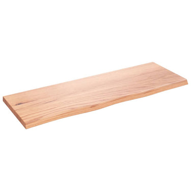 Vidaxl wastafelblad 80x30x2 behandeld massief hout lichtbruin