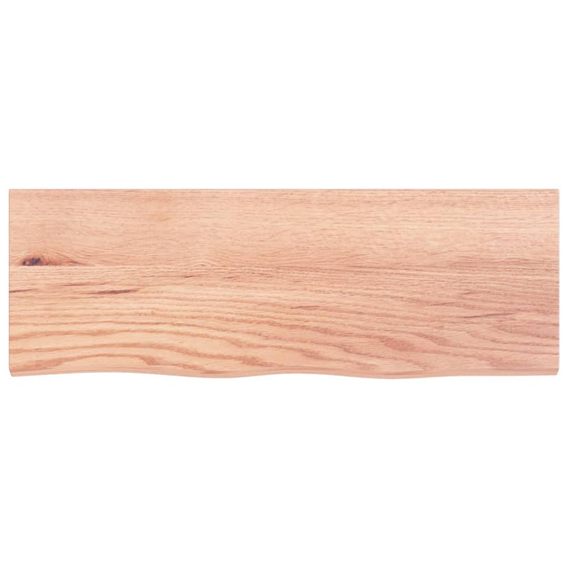 Load image into Gallery viewer, Vidaxl wastafelblad 80x30x2 behandeld massief hout lichtbruin

