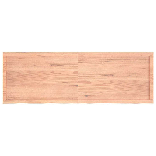 Vidaxl wastafelblad 180x60x(2-6) cm behandeld massief hout lichtbruin