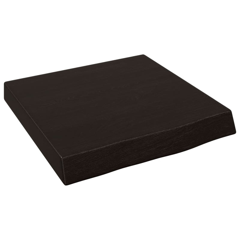 Load image into Gallery viewer, Vidaxl wastafelblad 40x40x(2-6) cm behandeld massief hout donkerbruin
