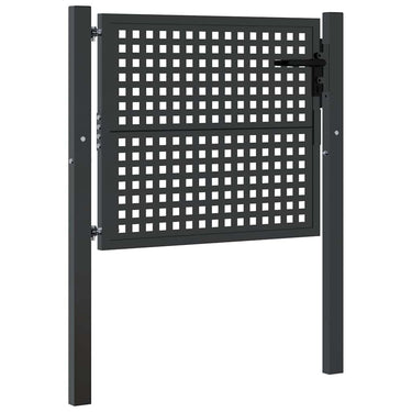 Vidaxl tuinpoort antraciet 100x75 cm staal