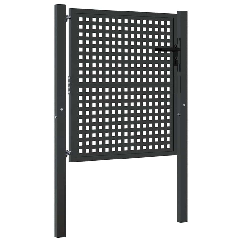 Load image into Gallery viewer, Vidaxl tuinpoort antraciet 100x100 cm staal
