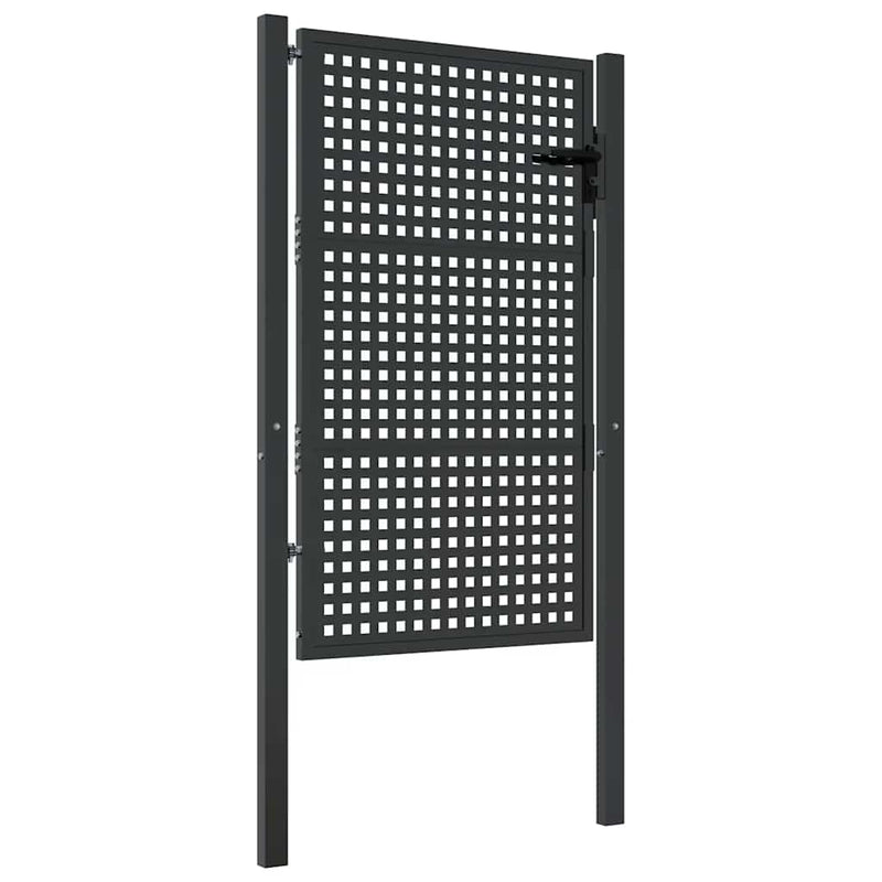 Load image into Gallery viewer, Vidaxl tuinpoort antraciet 100x150 cm staal
