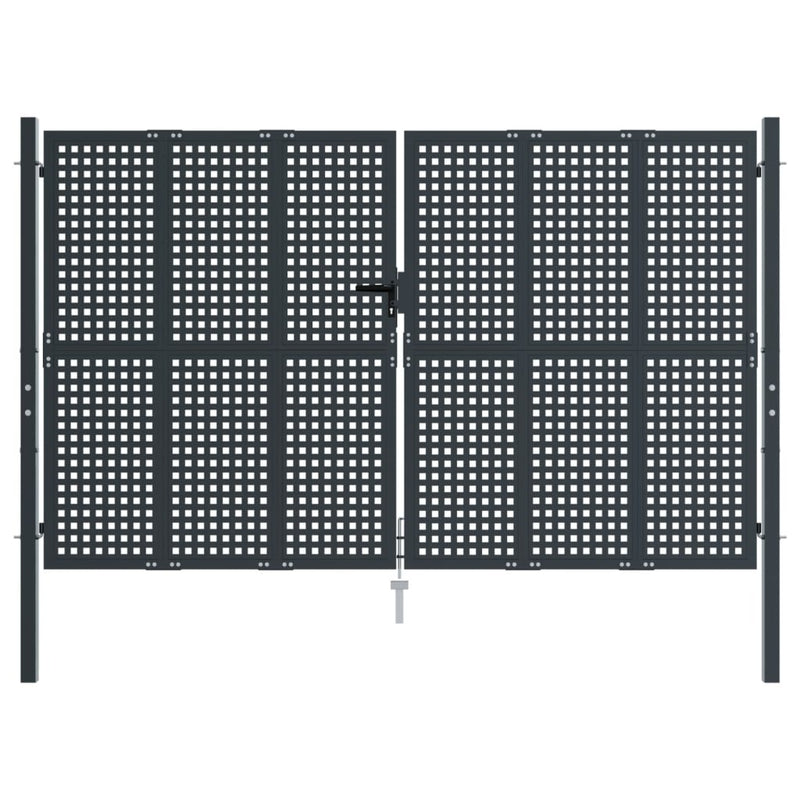 Load image into Gallery viewer, VidaXL Poort 300x175 cm staal antracietkleurig
