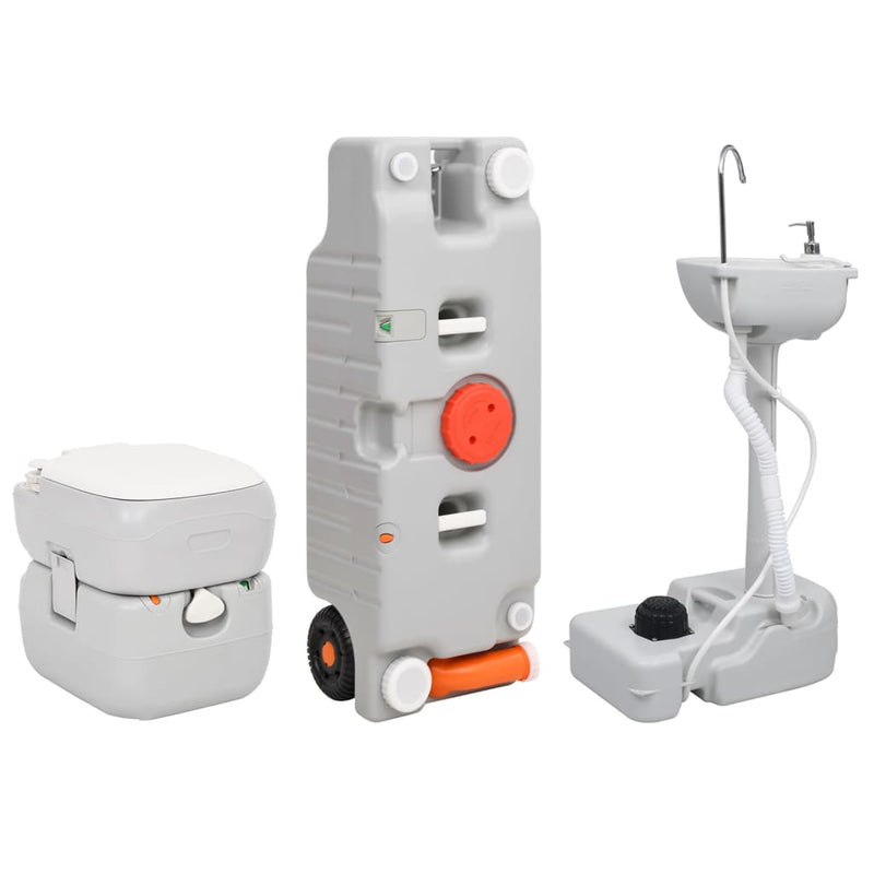 Load image into Gallery viewer, VidaXL Campingtoilet en wasbak met watertank
