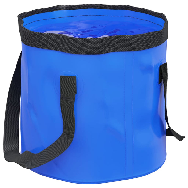 Load image into Gallery viewer, Vidaxl emmers 2 st inklapbaar 20 l pvc blauw
