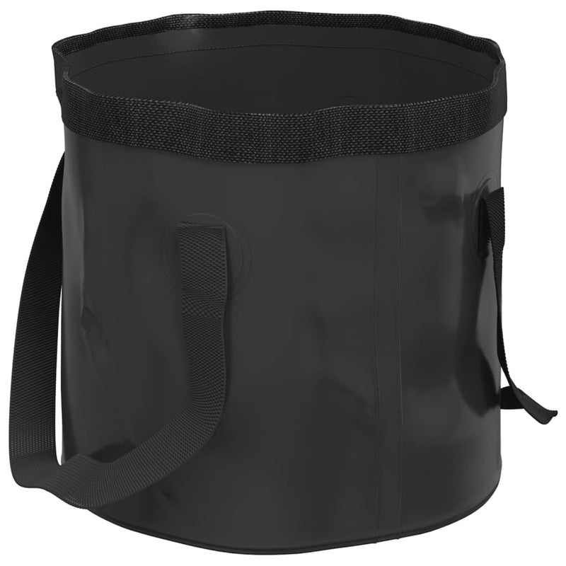 Load image into Gallery viewer, Vidaxl emmers 2 st inklapbaar 20 l pvc zwart
