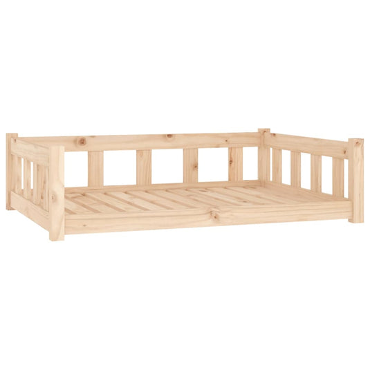 Vidaxl hondenbed 105,5x75,5x28 cm massief grenenhout