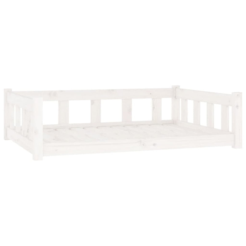 Load image into Gallery viewer, Vidaxl hondenmand 105,5x75,5x28 cm massief grenenhout wit
