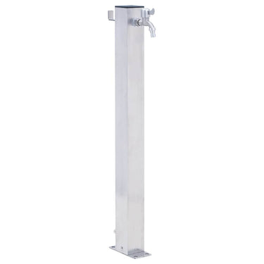 Vidaxl waterzuil vierkant 40 cm roestvrij staal