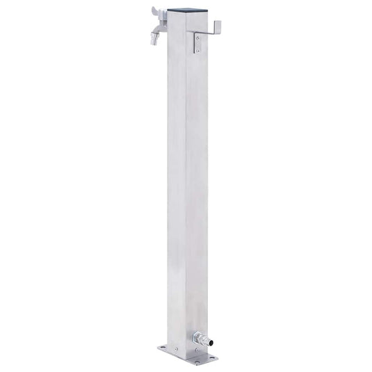 Vidaxl waterzuil vierkant 40 cm roestvrij staal