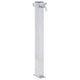 Vidaxl waterzuil vierkant 60 cm roestvrij staal