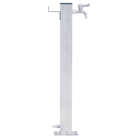 Vidaxl waterzuil vierkant 60 cm roestvrij staal