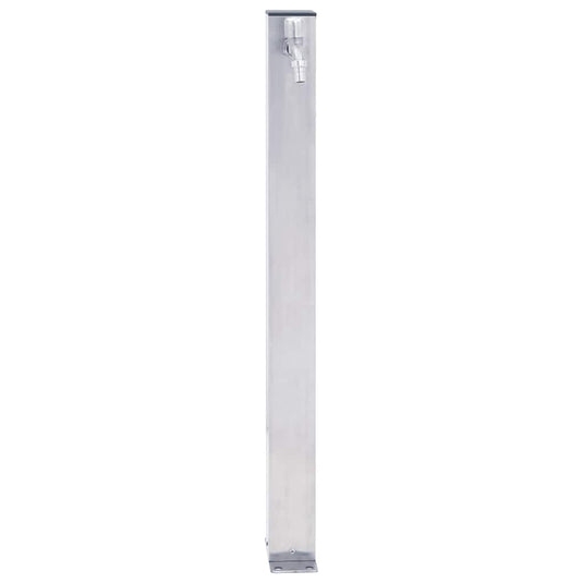 Vidaxl waterzuil vierkant 100 cm roestvrij staal