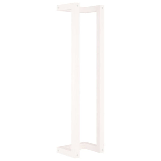 Vidaxl handdoekenrek 23x18x90 cm massief grenenhout wit