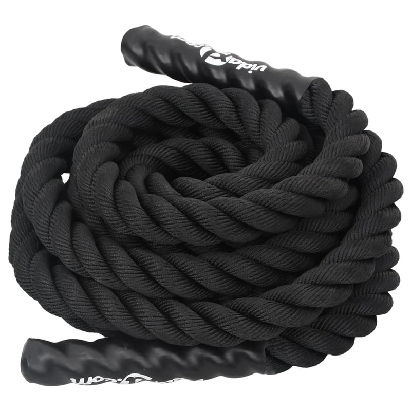Load image into Gallery viewer, Vidaxl battle rope zwart 6 m 4,5 kg polyester
