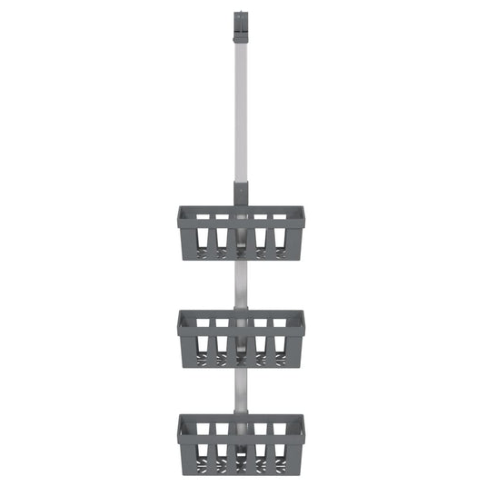 Vidaxl doucherek 30x15x(67-105) cm aluminium