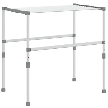 Vidaxl droogrek 83x(50-55)x(40-85) cm aluminium