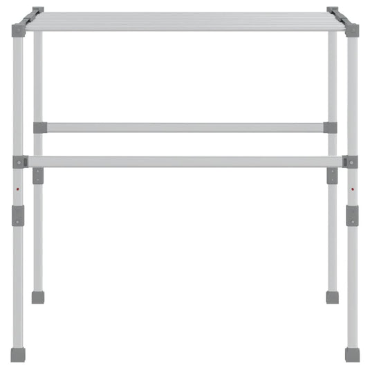 Vidaxl droogrek 83x(50-55)x(40-85) cm aluminium
