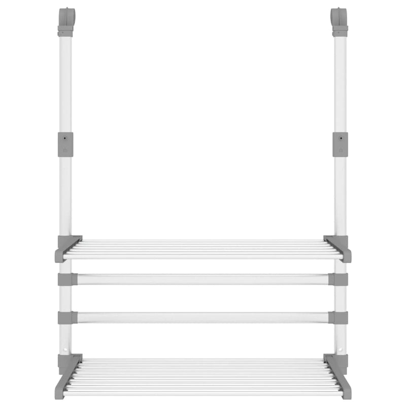 Load image into Gallery viewer, Vidaxl droogrek voor balkon 54x25x42 cm aluminium
