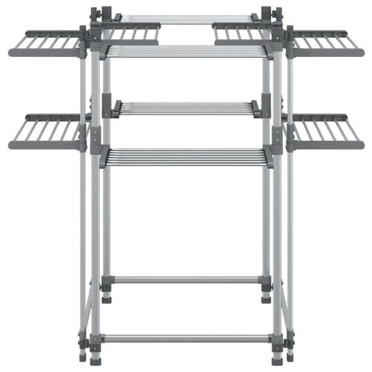 Vidaxl wasrek 107x107x120 cm aluminium