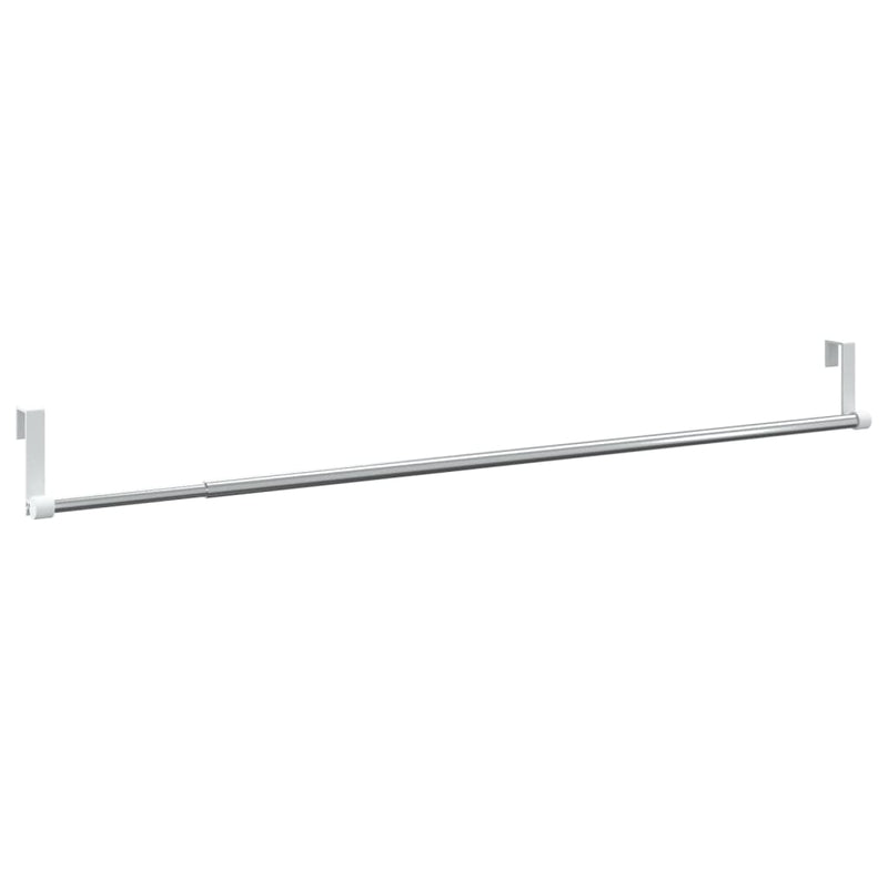 Load image into Gallery viewer, VidaXL Gordijnrails 2 st 60-105 cm aluminium wit en zilverkleurig
