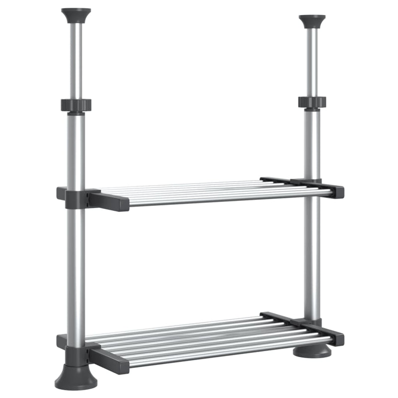 Load image into Gallery viewer, VidaXL Keukenschap 50x25x(50-70) cm aluminium
