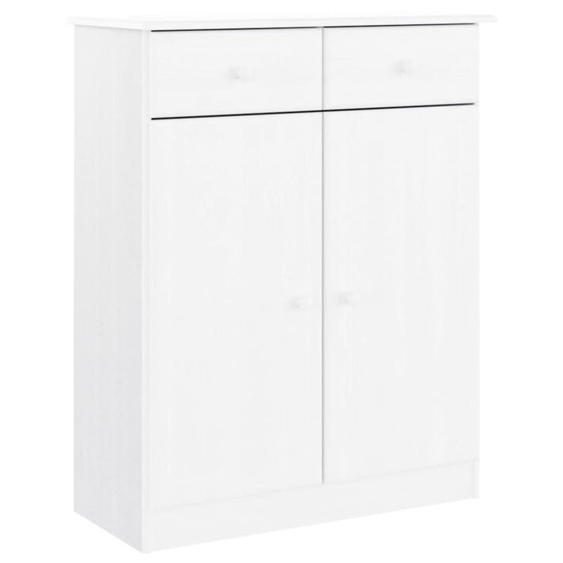 Load image into Gallery viewer, Vidaxl schoenenkast alta 77x35x96 cm massief grenenhout wit
