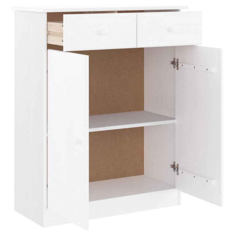 Load image into Gallery viewer, Vidaxl schoenenkast alta 77x35x96 cm massief grenenhout wit
