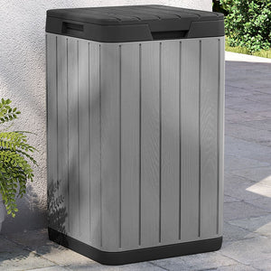 Vidaxl tuinafvalbak 38x38x65 cm polypropeen grijs