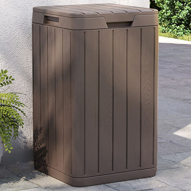 Vidaxl tuinafvalbak 38x38x65 cm polypropeen bruin