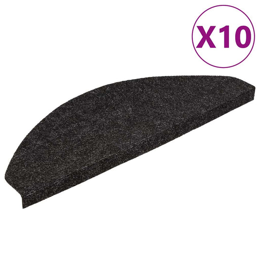 Vidaxl trapmatten zelfklevend 10 st 65x22,5x3,5 cm antracietkleurig