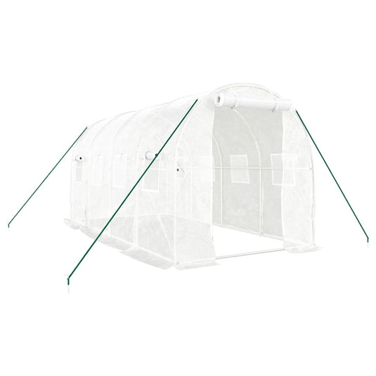 Vidaxl tuinkas met stalen frame 8 m² 4x2x2 m